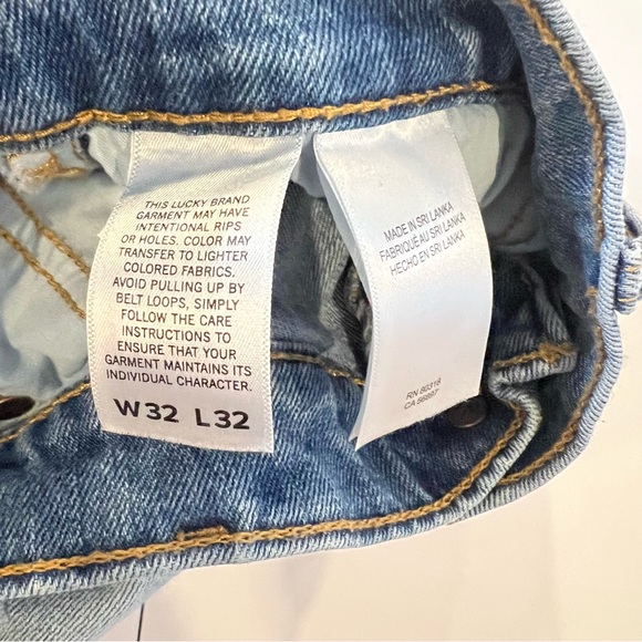 Lucky Brand Men’s Distressed Denim 710 Slim Fit Jeans Size 32/32 - Picture 9 of 10